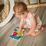 Zestaw edukacyjnych puzzli z uchwytami do zabawy