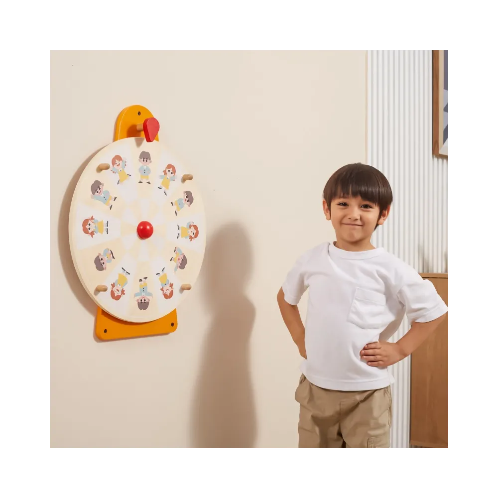VIGA Tablica Ścienna Koło Pokaż Emocje Certyfikat FSC Montessori