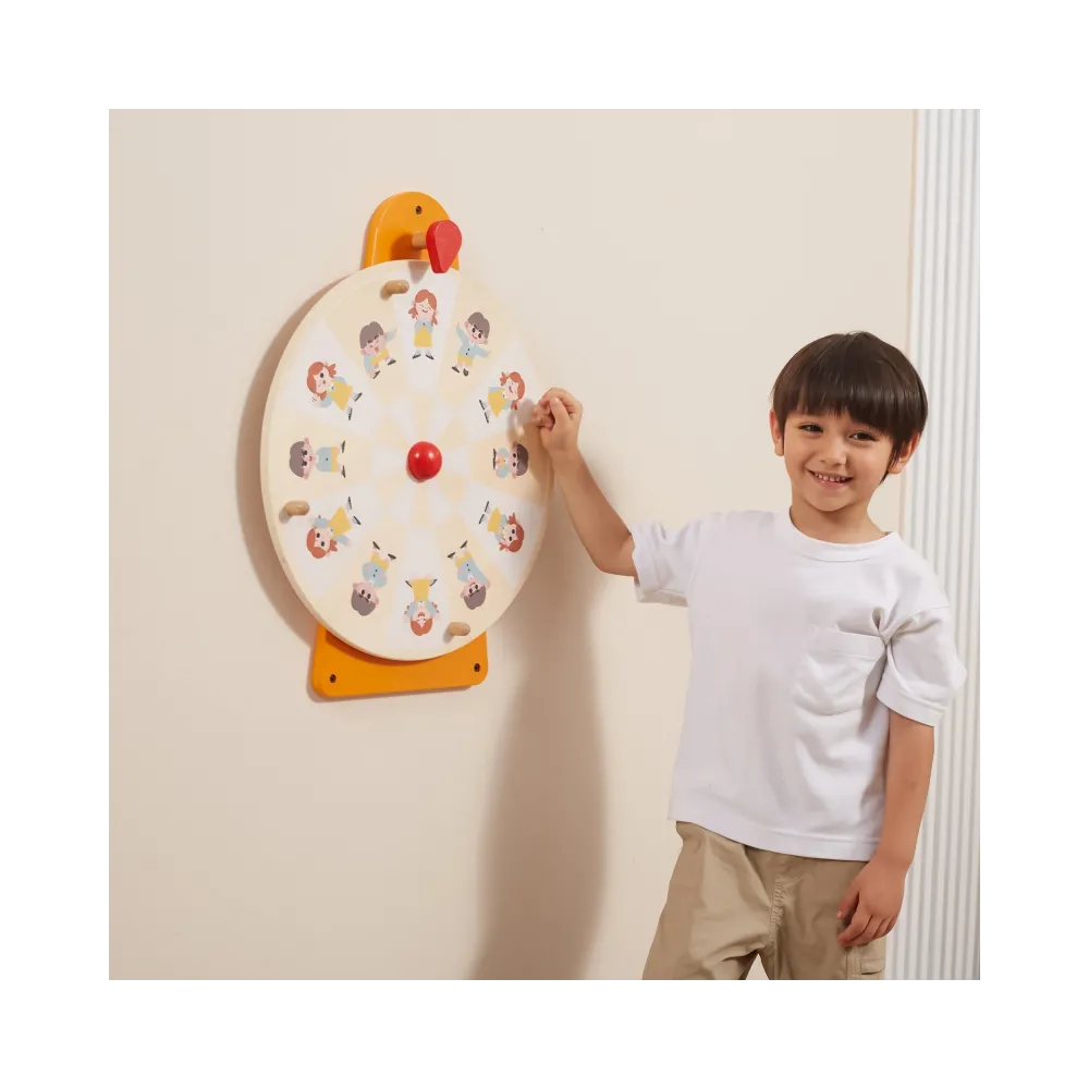 VIGA Tablica Ścienna Koło Pokaż Emocje Certyfikat FSC Montessori