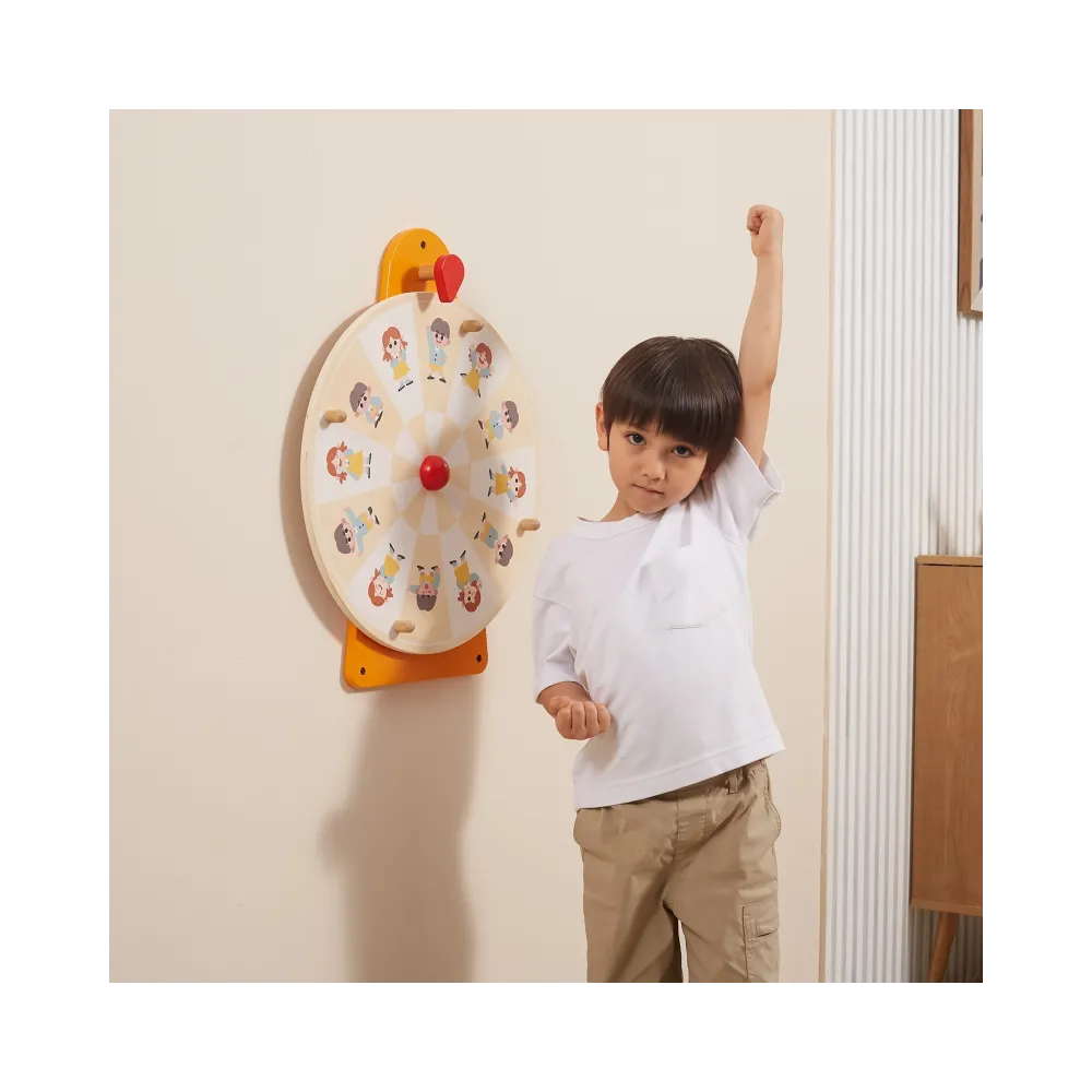 VIGA Tablica Ścienna Koło Pokaż Emocje Certyfikat FSC Montessori