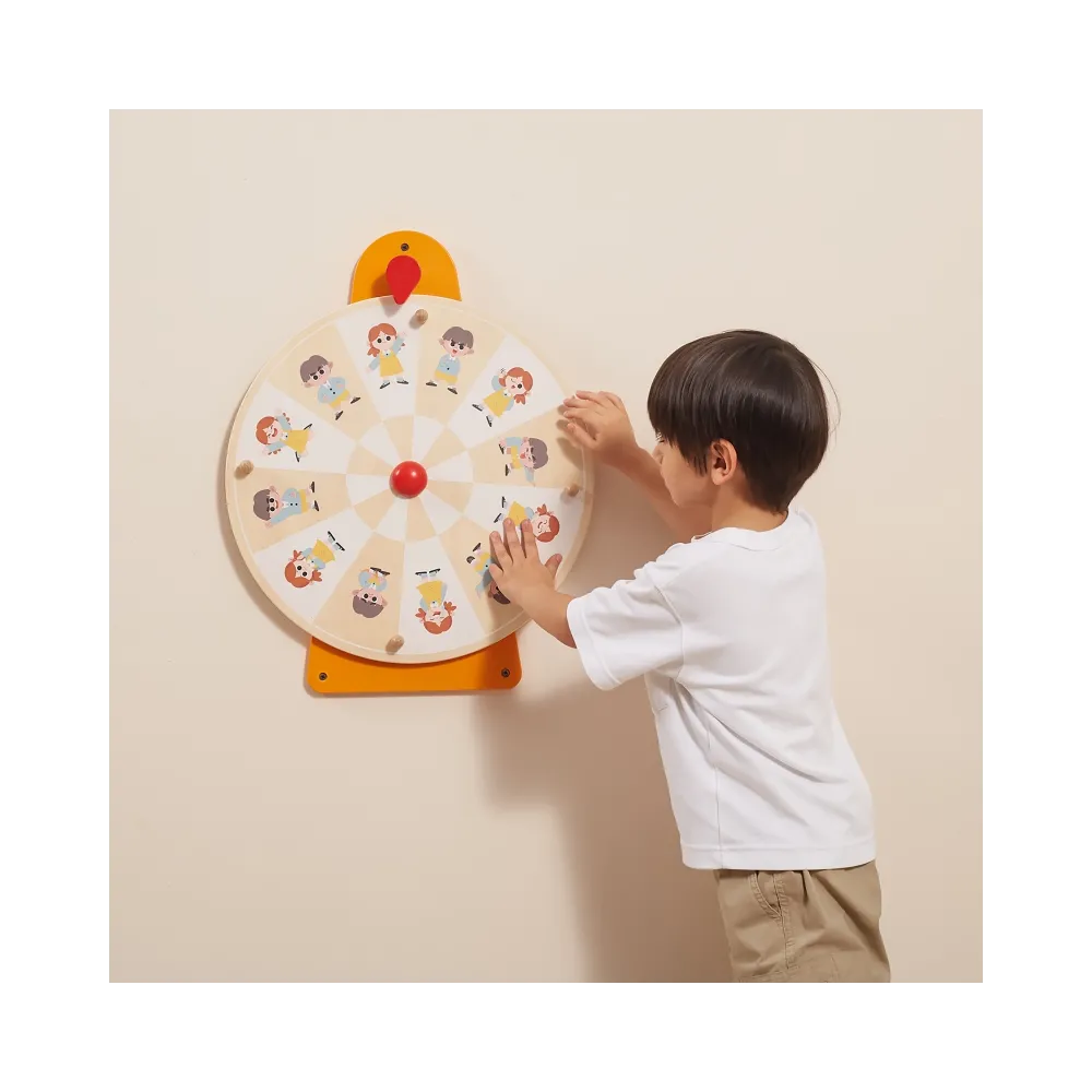 VIGA Tablica Ścienna Koło Pokaż Emocje Certyfikat FSC Montessori