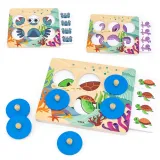 Gra Porównaj Znajdź Różnice z motywem zwierząt morskich