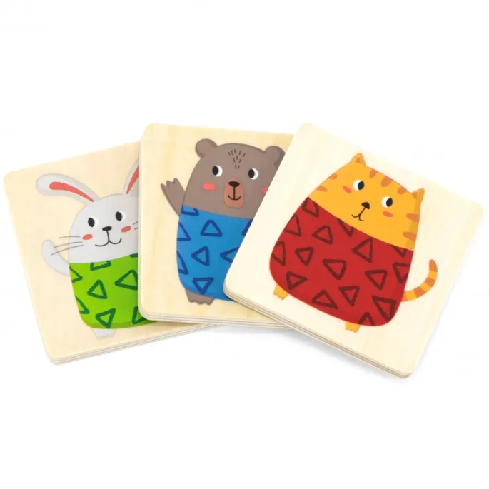 Zbliżenie na elementy gry rozwijającej motorykę i spostrzegawczość