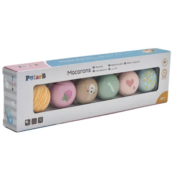 VIGA PolarB Drewniane Ciastka Ciasteczka Cukiernia Zestaw Makaroników