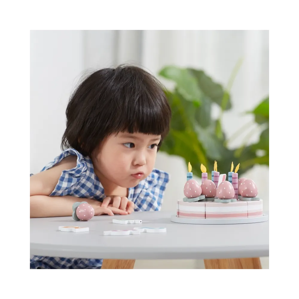 VIGA PolarB Drewniane Ciasto Tort Urodzinowy do Krojenia