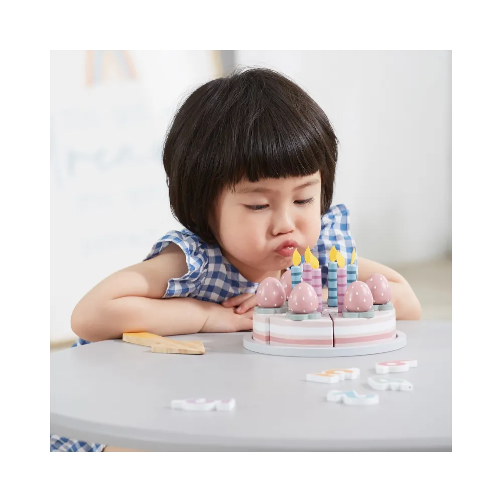 VIGA PolarB Drewniane Ciasto Tort Urodzinowy do Krojenia