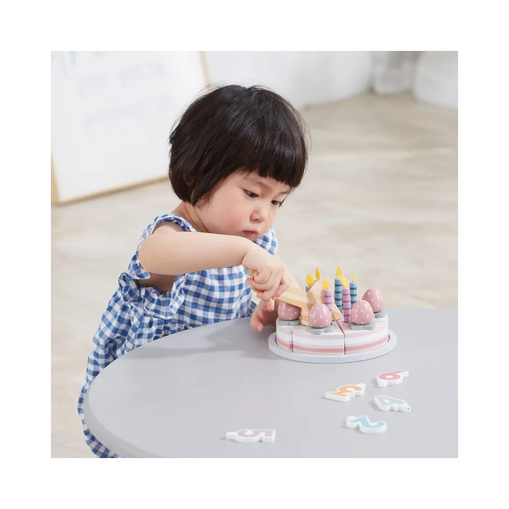 VIGA PolarB Drewniane Ciasto Tort Urodzinowy do Krojenia