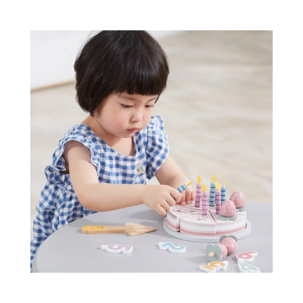 VIGA PolarB Drewniane Ciasto Tort Urodzinowy do Krojenia