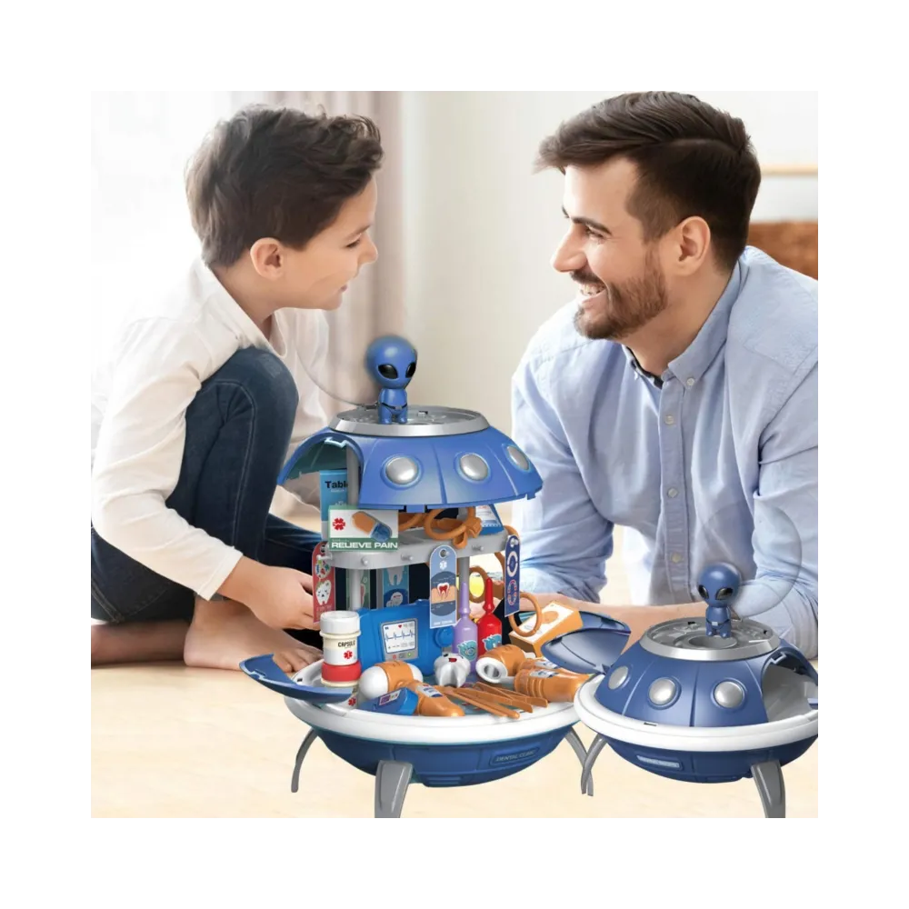 WOOPIE Warsztat 3w1 Plecak Projektor UFO 52 el.