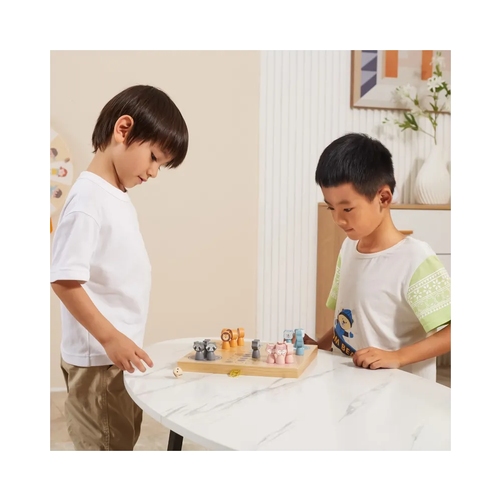 VIGA PolarB Drewniana gra Ludo Chińczyk