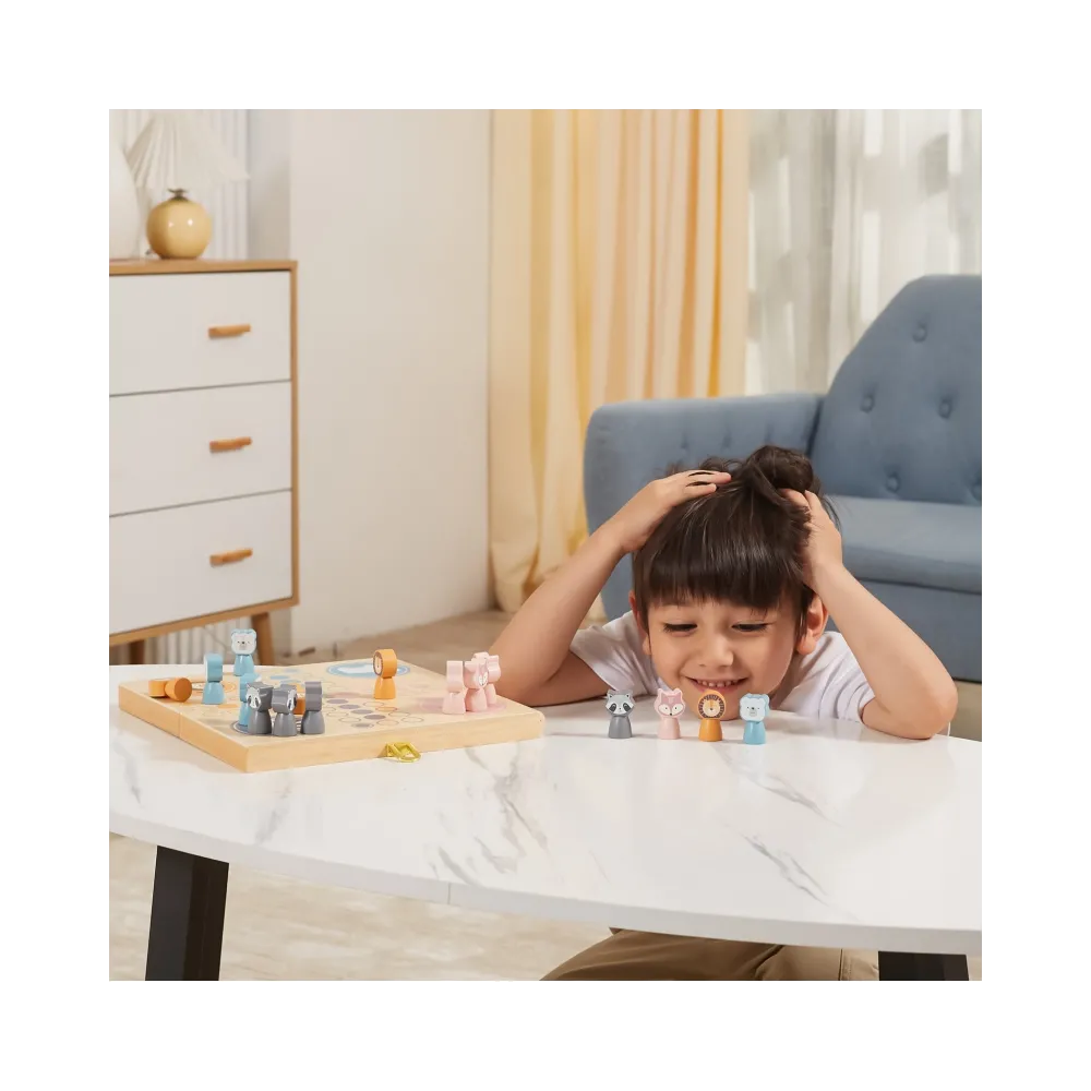 VIGA PolarB Drewniana gra Ludo Chińczyk