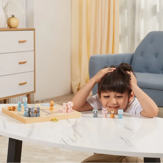 Bezpieczna gra wykonana z drewna dla dzieci