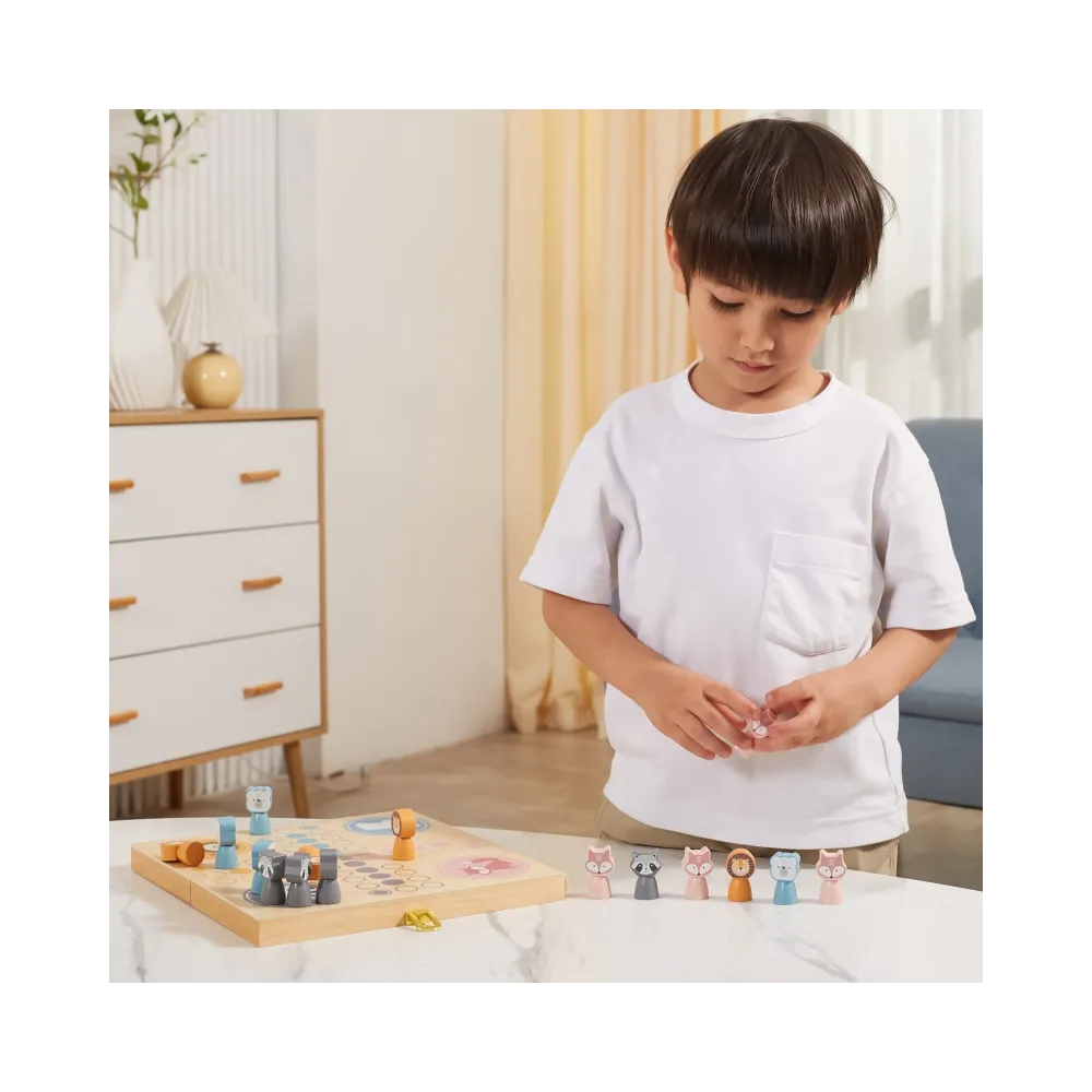 VIGA PolarB Drewniana gra Ludo Chińczyk