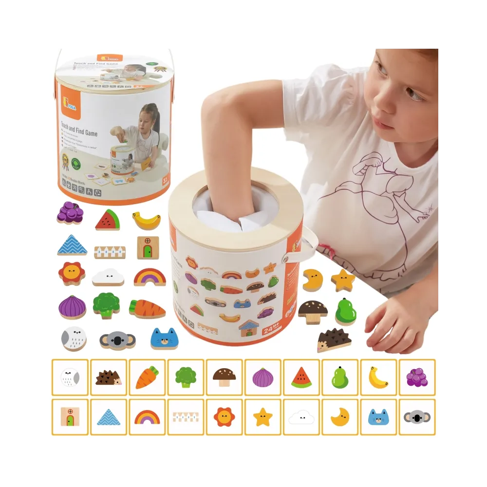 VIGA Drewniana Gra W Ciemno Losowanie Wzorów