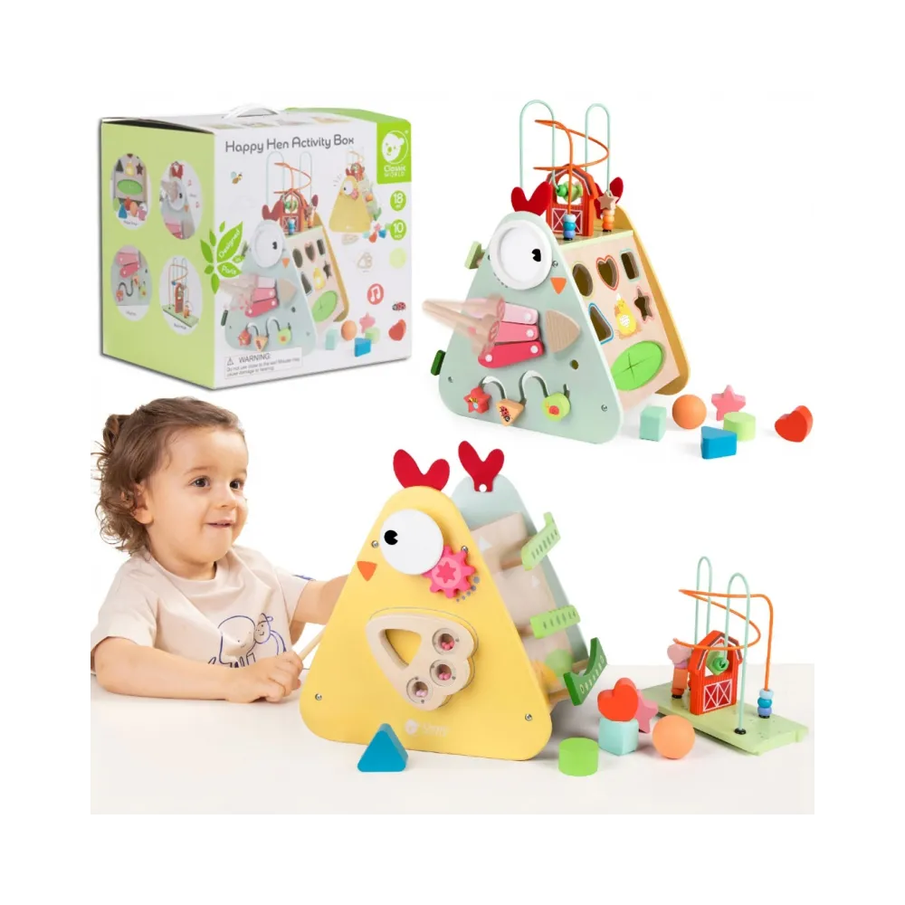 CLASSIC WORLD Kostka Montessori 10w1 Szczęśliwa Farma XXL