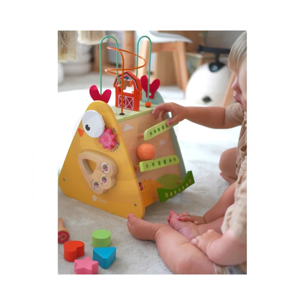 CLASSIC WORLD Kostka Montessori 10w1 Szczęśliwa Farma XXL