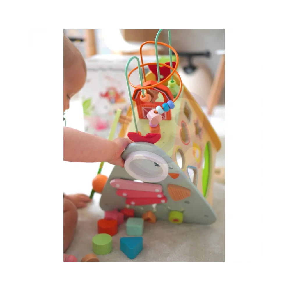 CLASSIC WORLD Kostka Montessori 10w1 Szczęśliwa Farma XXL