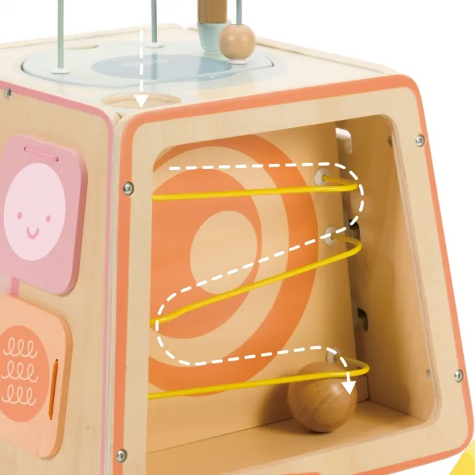 Kostka sensoryczna 6w1 dla małych odkrywców