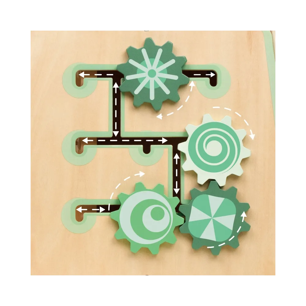 CLASSIC WORLD Drewniana Kostka Edukacyjna Sensoryczna 6w1