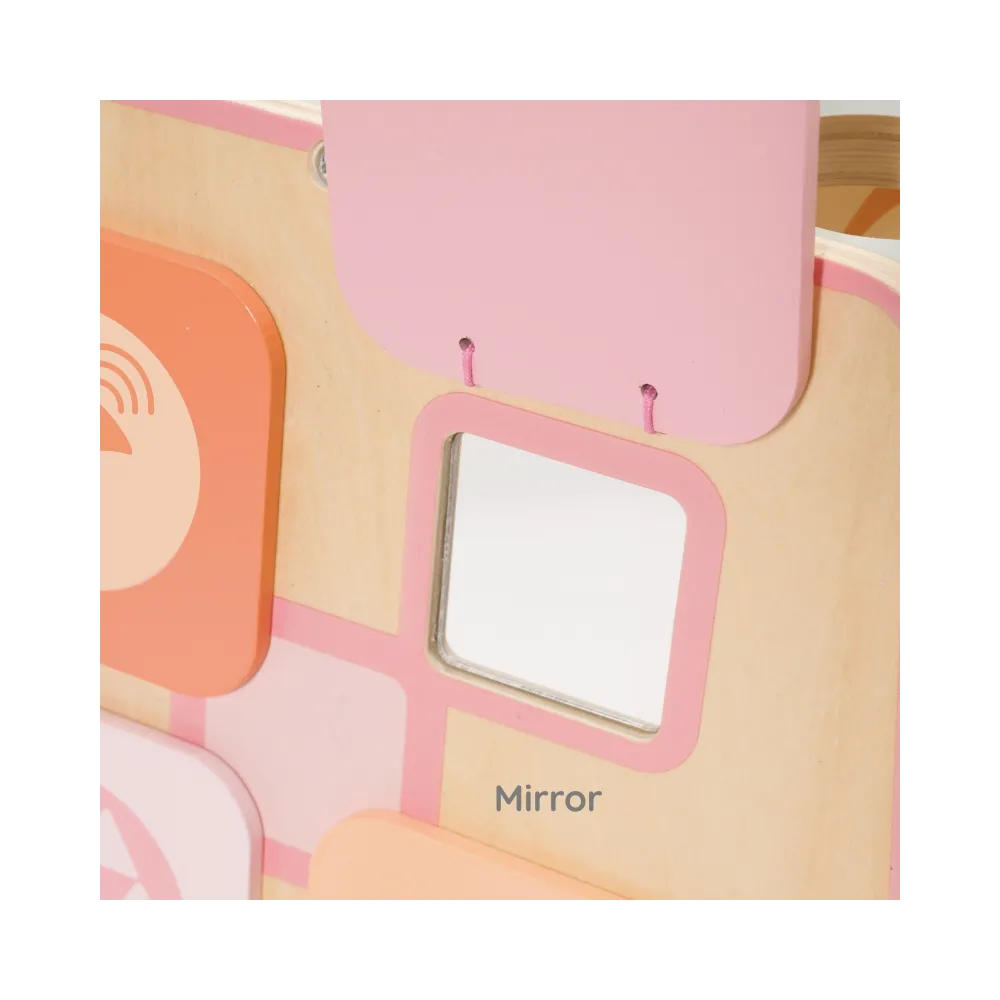 CLASSIC WORLD Drewniana Kostka Edukacyjna Sensoryczna 6w1