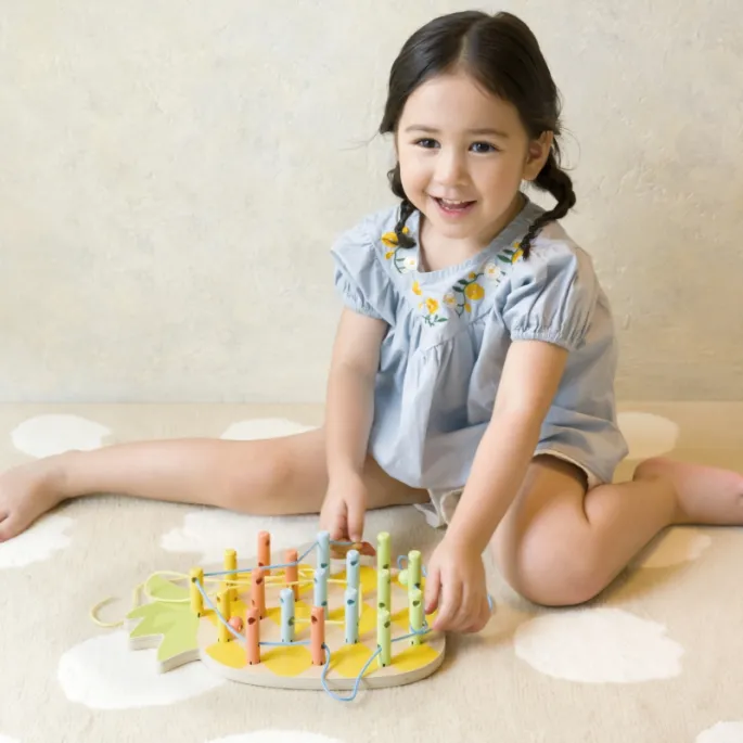 Kolorowe kołeczki do nawlekania dla dzieci