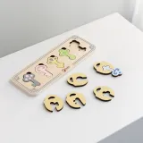 CLASSIC WORLD Drewniana Układanka Montessori Sensoryczna Klucze i Zamki do Dopasowania