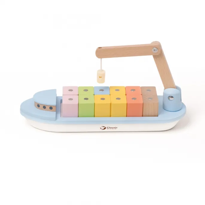 Edukacyjna zabawa z drewnianymi blokami magnetycznymi