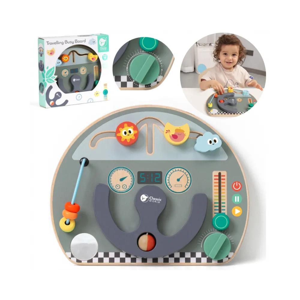 Wielofunkcyjna tablica manipulacyjna dla dzieci