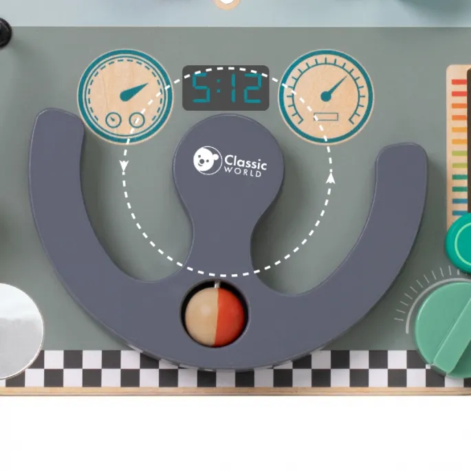 Drewniana tablica do zabawy w podróży