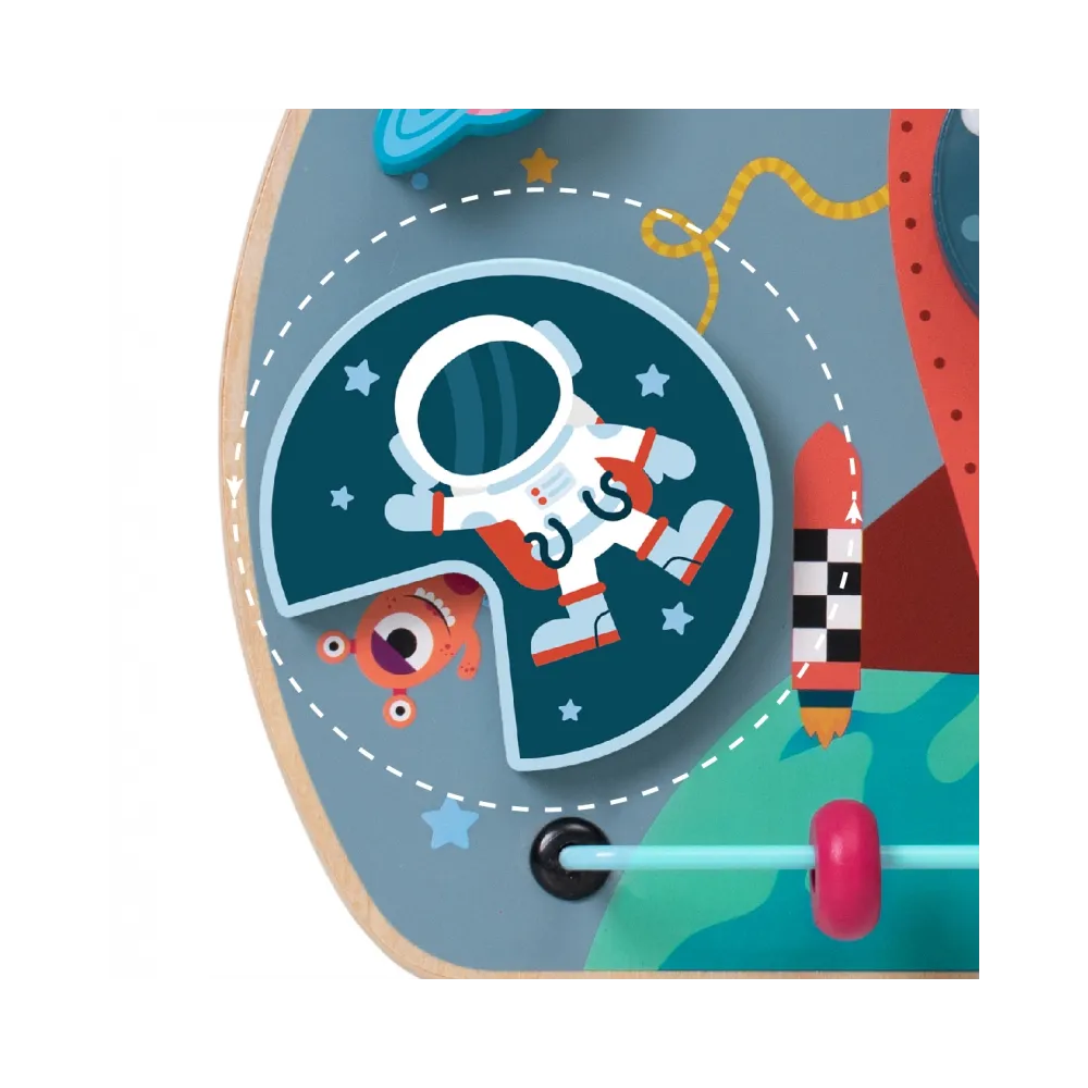 CLASSIC WORLD Tablica Manipulacyjna Wielofunkcyjna 6w1 Rakieta