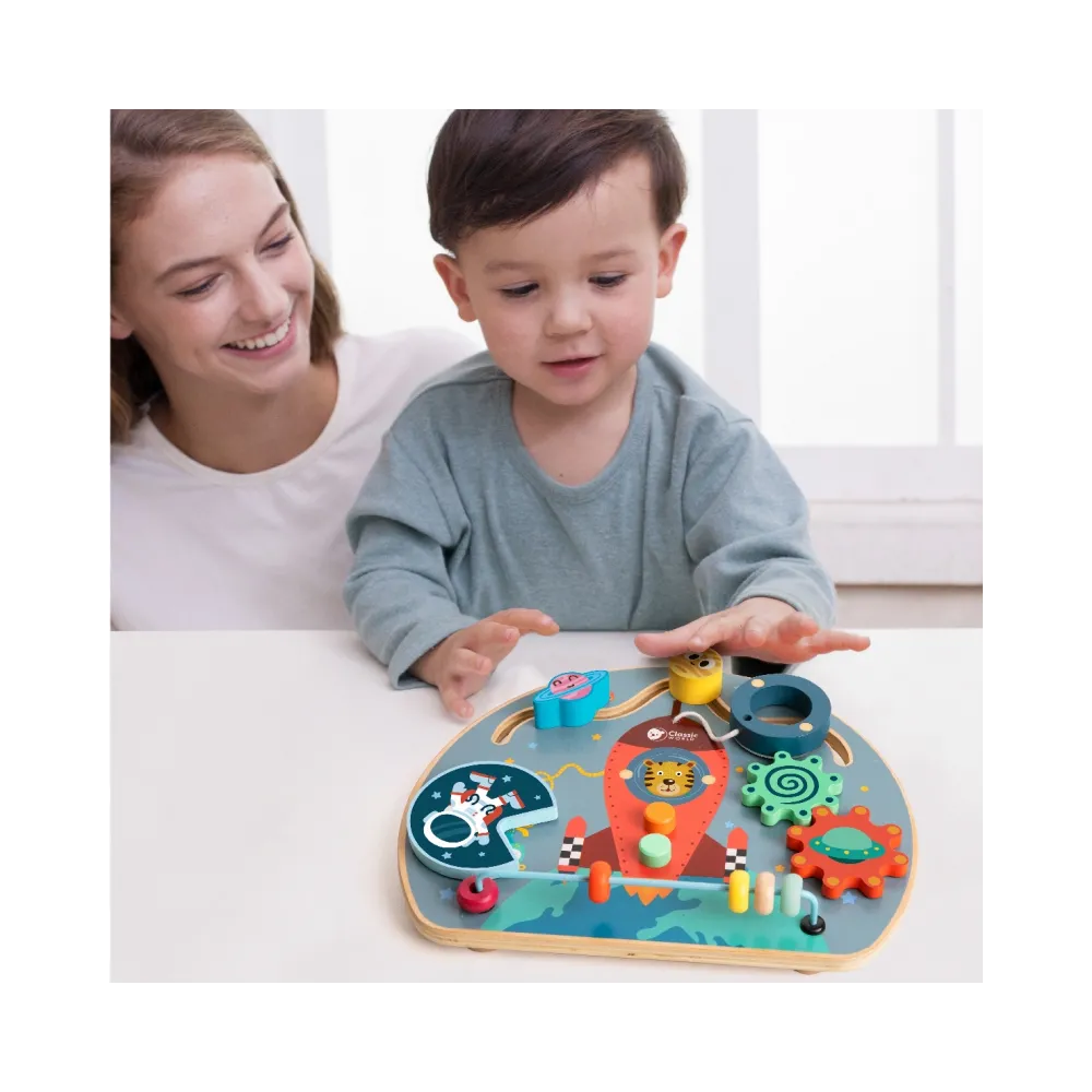 CLASSIC WORLD Tablica Manipulacyjna Wielofunkcyjna 6w1 Rakieta