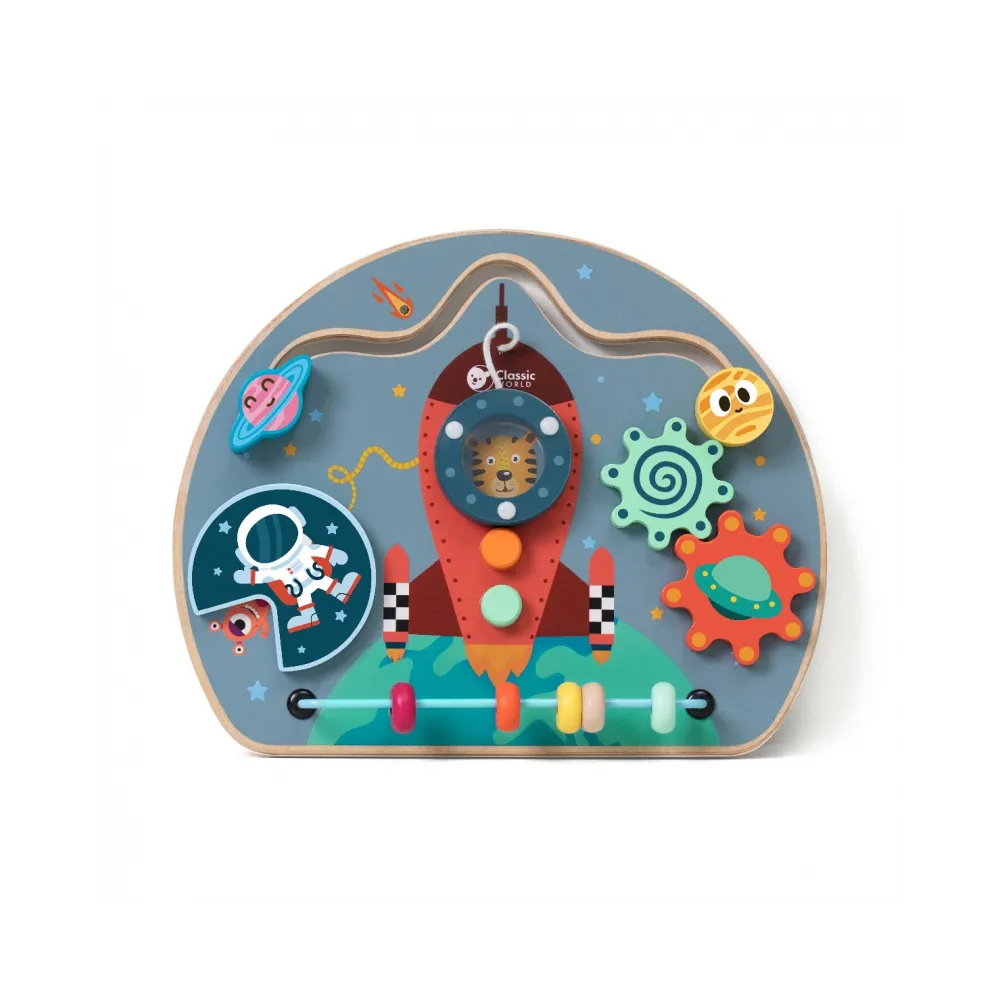 CLASSIC WORLD Tablica Manipulacyjna Wielofunkcyjna 6w1 Rakieta