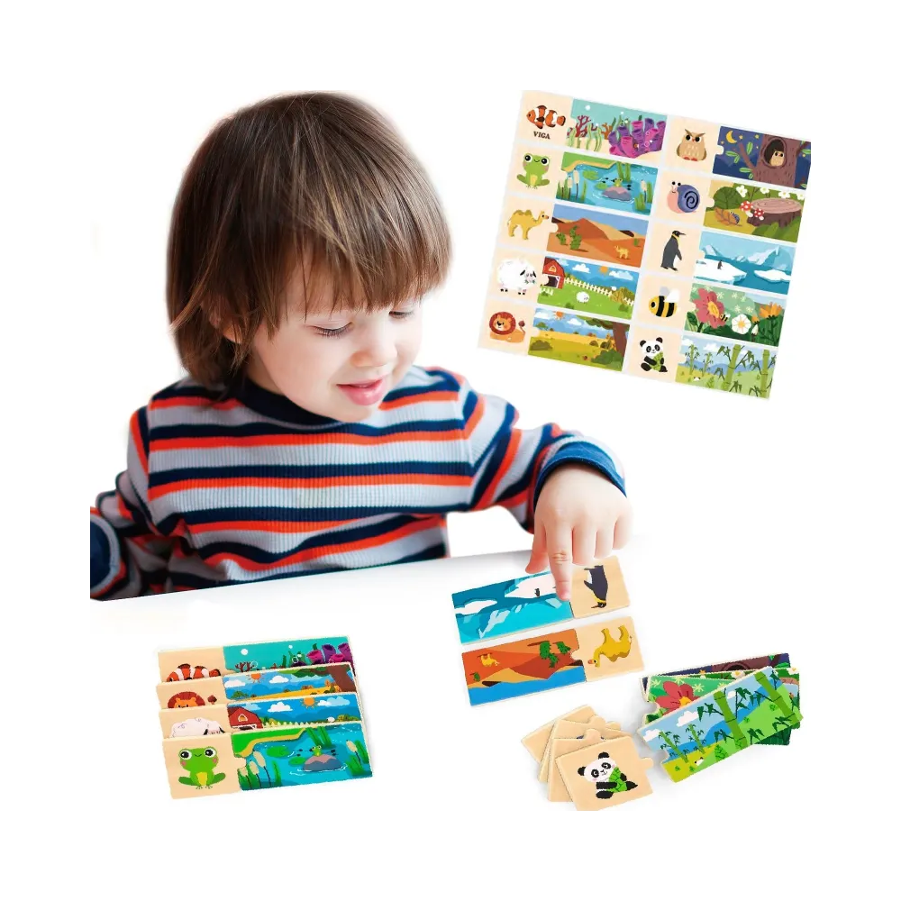 VIGA Puzzle Logiczne ze Zwierzętami Układanka