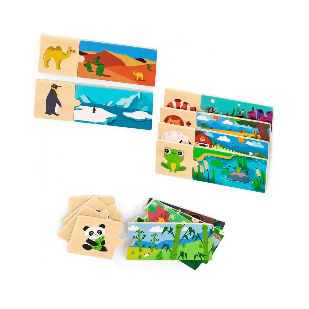 VIGA Puzzle Logiczne ze Zwierzętami Układanka