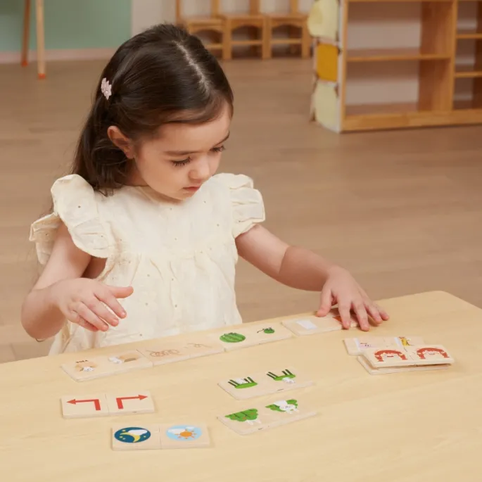 Drewniana zabawka edukacyjna dla dzieci od 18 miesięcy