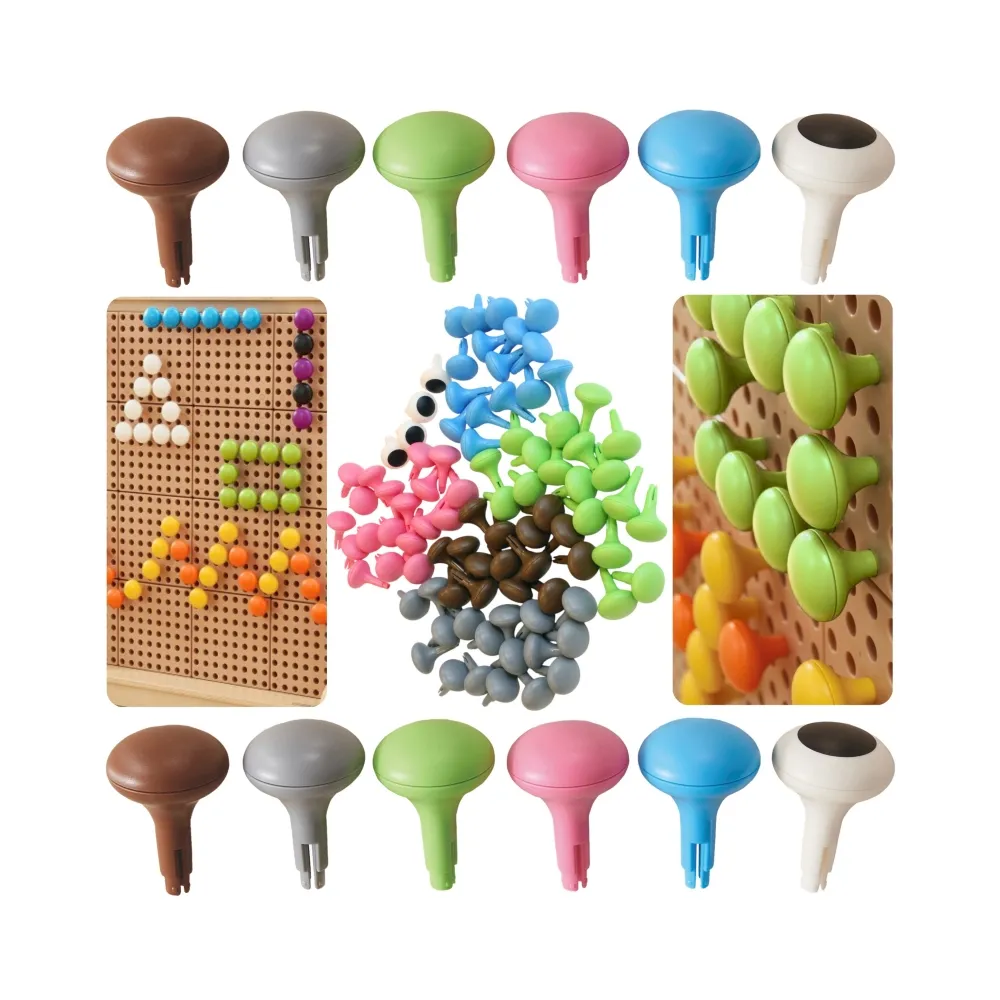 MASTERKIDZ Kolorowe Kołeczki Jumbo do Tablicy STEM 64 Szt. - 6 Kolorów