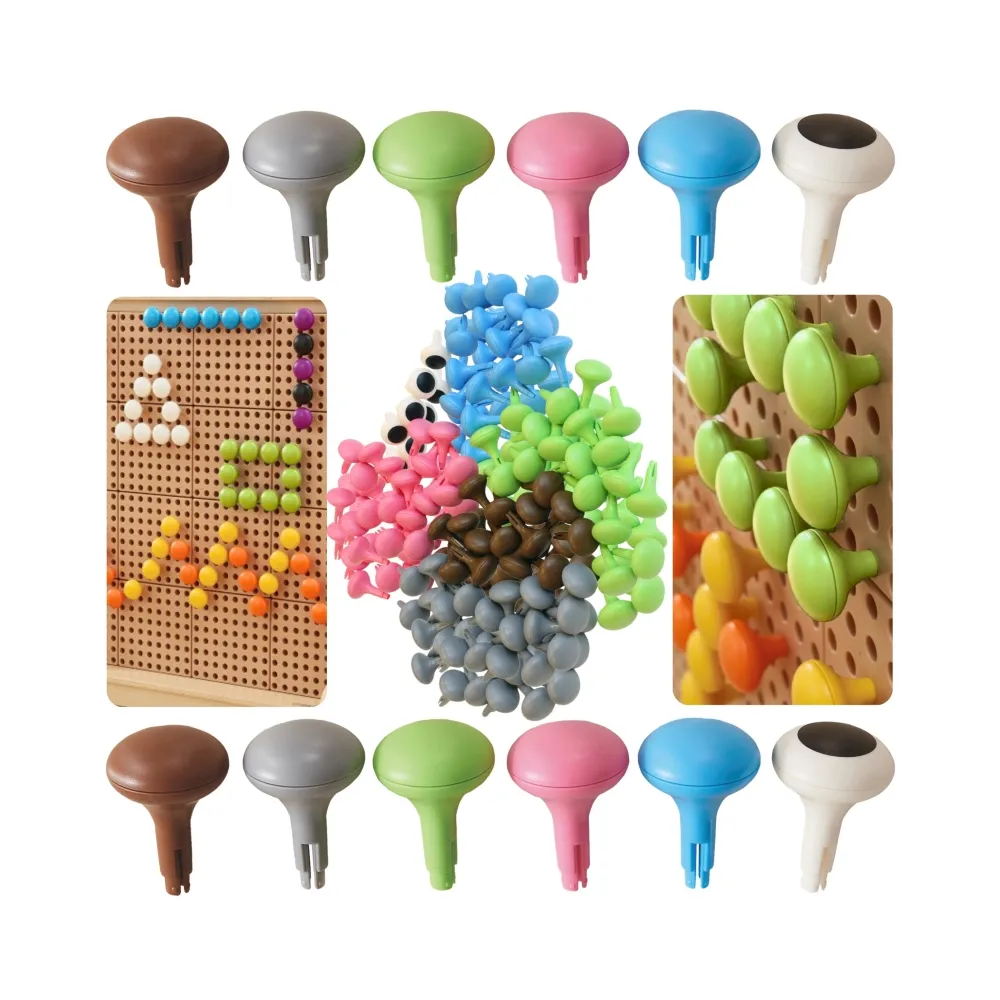 MASTERKIDZ Kolorowe Kołeczki Jumbo do Tablicy STEM 128 Szt. - 6 Kolorów