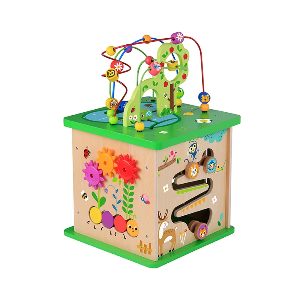 TOOKY TOY Kostka Edukacyjna Sorter Labirynt Przeplatanka Zwierzątka