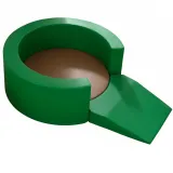 Kącik Zabaw Owal dla dzieci w kolorach przyjaznych dla maluchów.