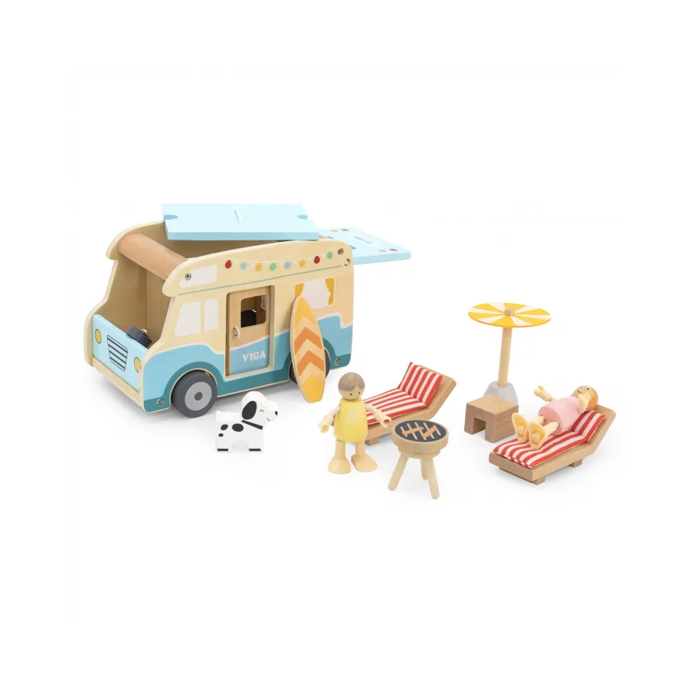 VIGA Drewniany Kamper Plaża