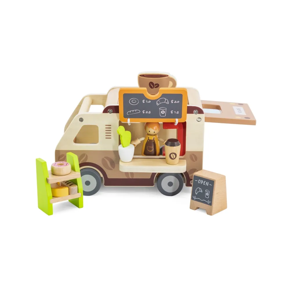 VIGA Food truck Drewniane Auto Kawiarnia Cukiernia