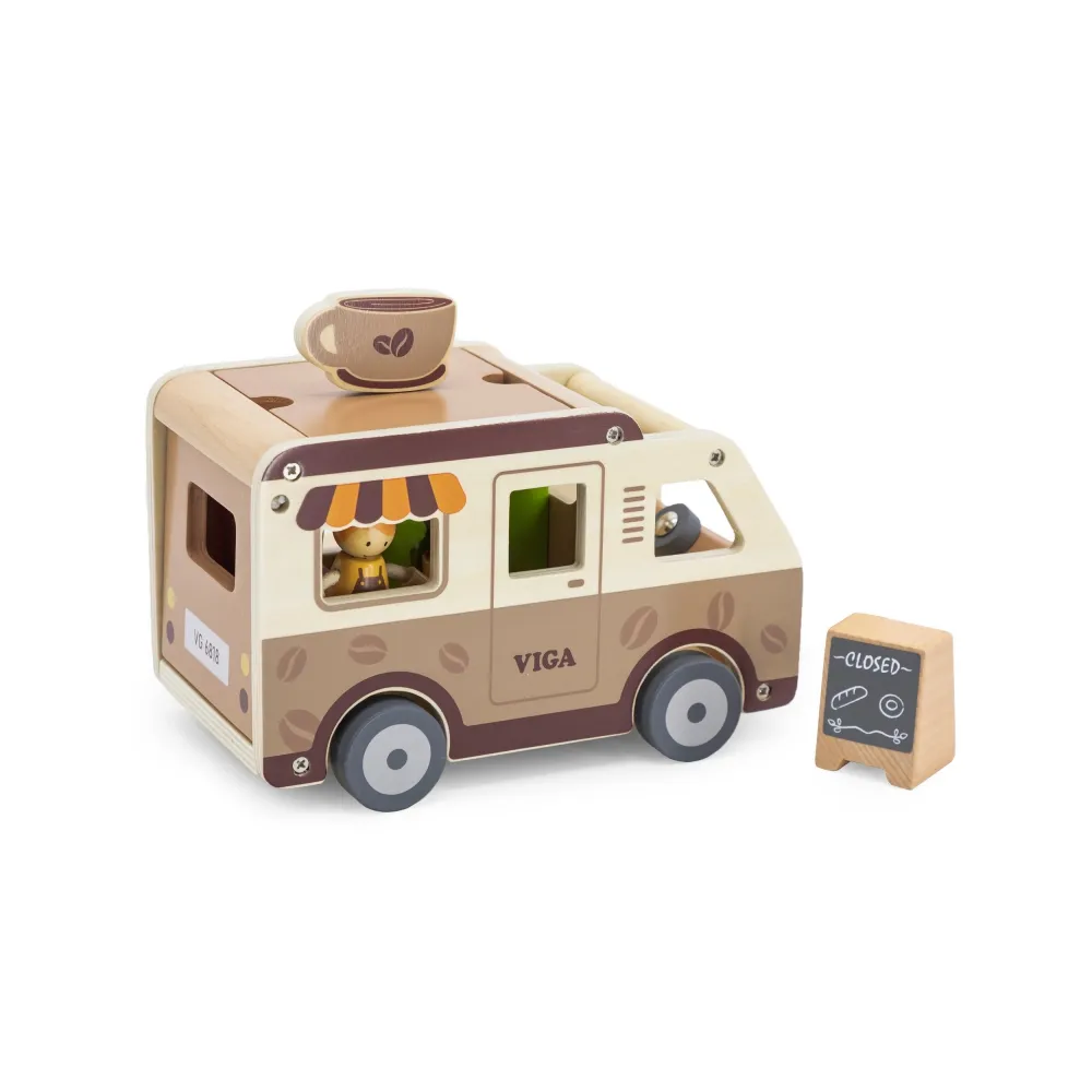 VIGA Food truck Drewniane Auto Kawiarnia Cukiernia