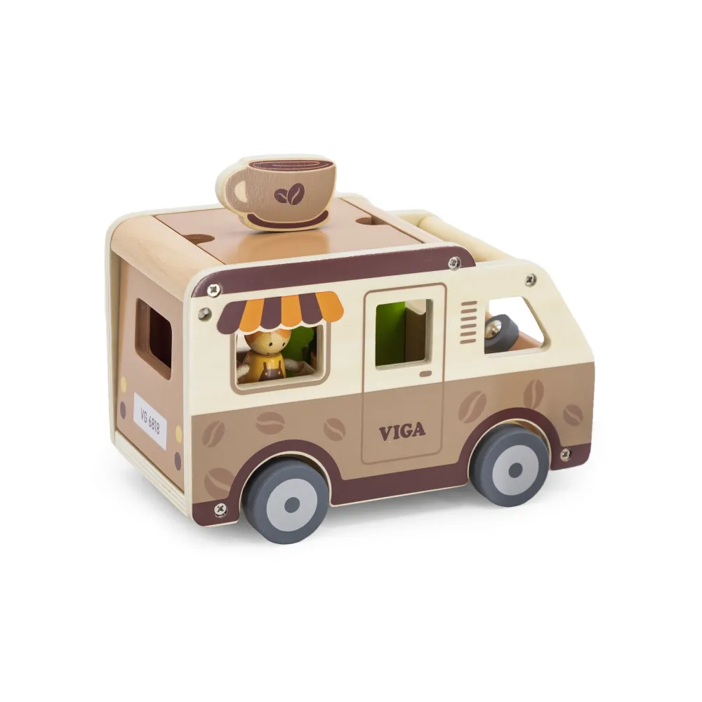 VIGA Food truck Drewniane Auto Kawiarnia Cukiernia