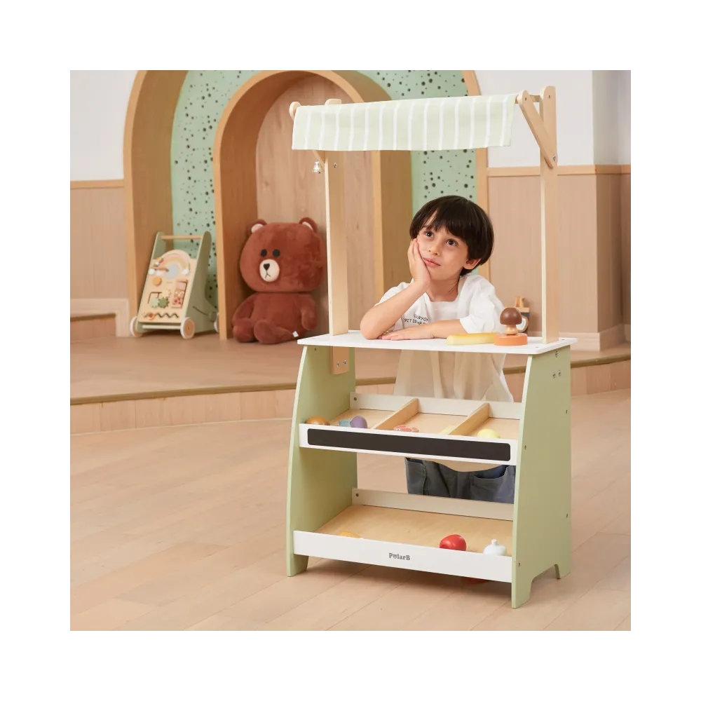 VIGA PolarB Drewniane Stoisko Targowe Zestaw XXl Stragan Sklep z Akcesoriamii