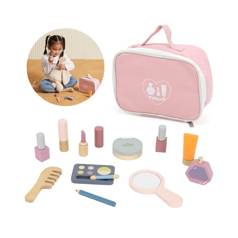 VIGA PolarB Drewniany Zestaw do Makijażu Kosmetyczka Torba