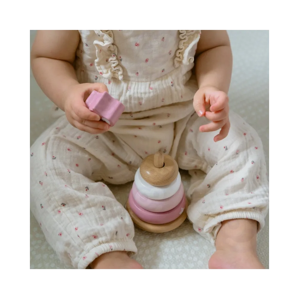 VIGA PolarB Drewniana Piramidka Edukacyjna - Lisek