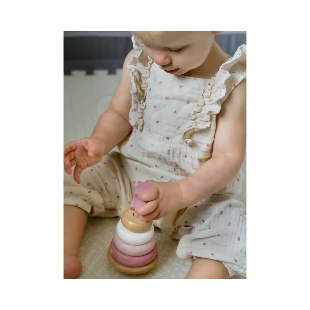 VIGA PolarB Drewniana Piramidka Edukacyjna - Lisek