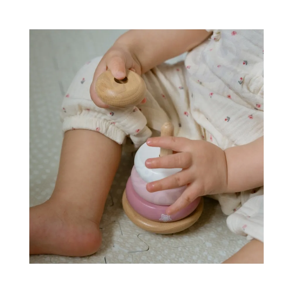 VIGA PolarB Drewniana Piramidka Edukacyjna - Lisek