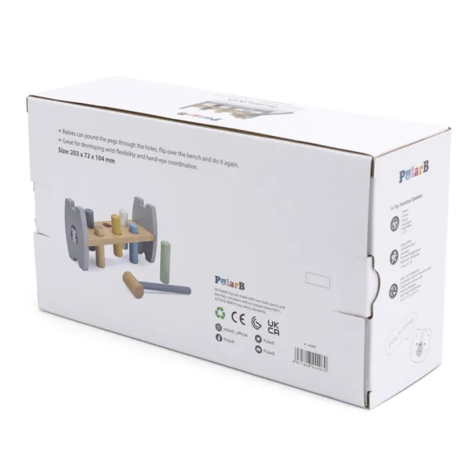 Kolorowa wbijanka dla dzieci w wieku przedszkolnym