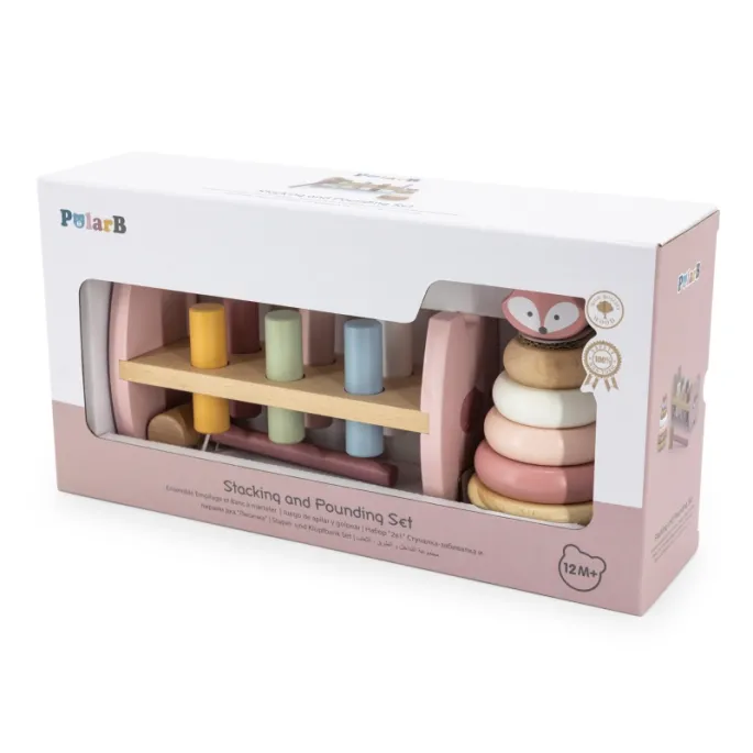 Kolorowa piramidka rozwijająca umiejętności motoryczne